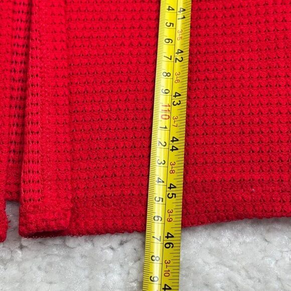 Jason Wu Red Cardigan Duster Longline Sweater Pockets Womens XS - Picture 10 of 11